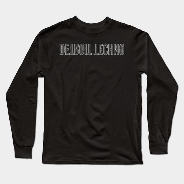 Detroit Techno Long Sleeve T-Shirt by Blasé Splee Design : Detroit